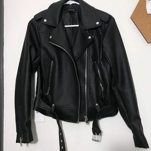Zara women’s leather jacket